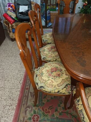 Salon comedor señorial madera Raiz