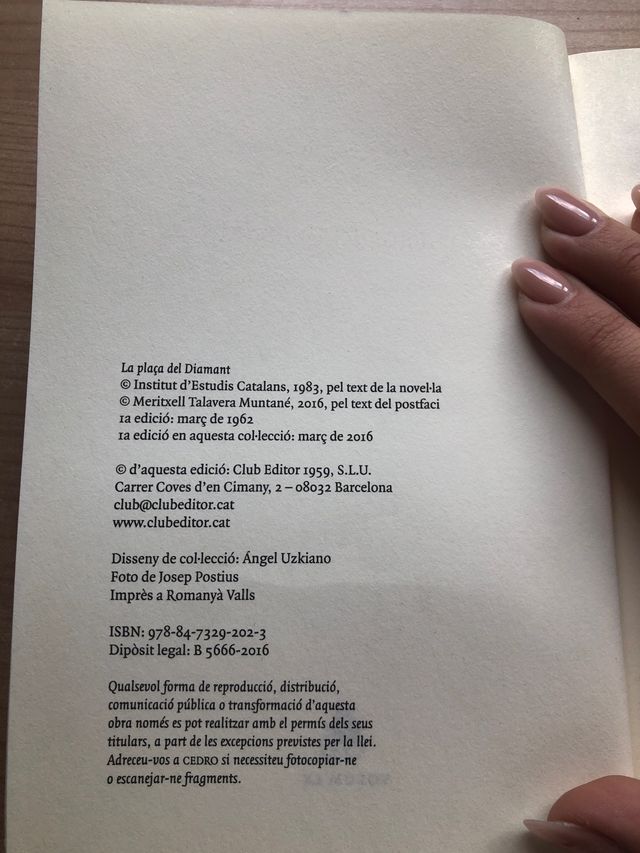 La plaça del Diamant - Mercè Rodoreda
