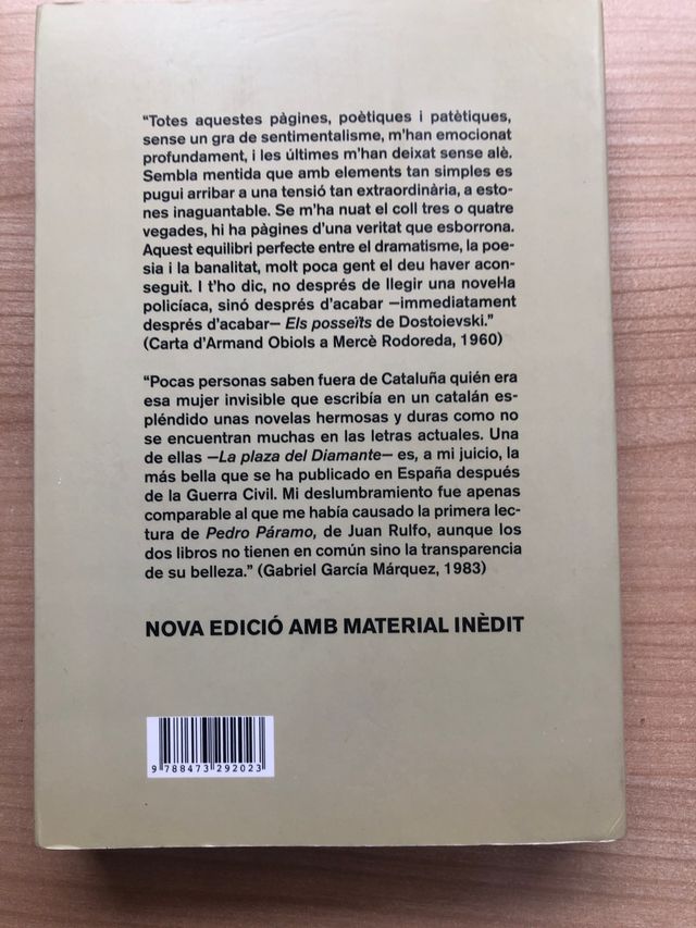 La plaça del Diamant - Mercè Rodoreda