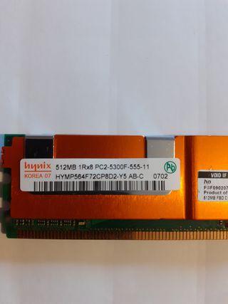 Memoria DDR2 5300F ECC - 5GB - 677 MHZ