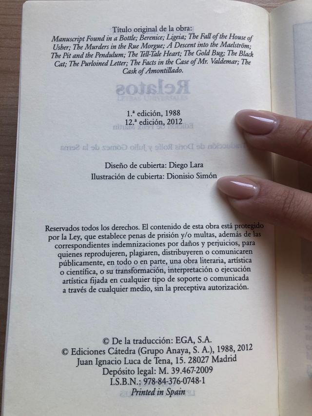 Relatos - Edgar Allan Poe