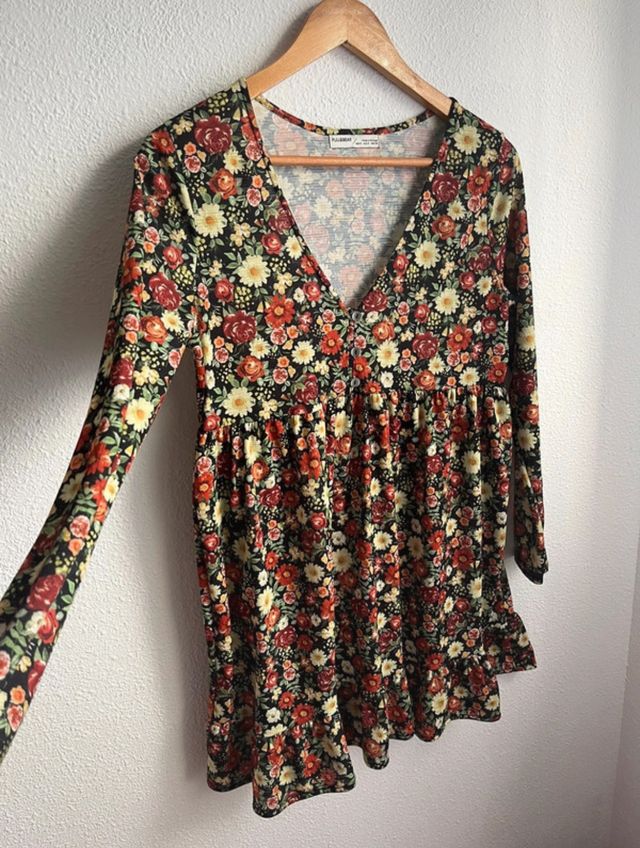 Vestido floral estilo babydoll *SOLO ENVIOS*
