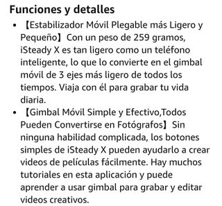 Hohem iSteady X Estabilizador Movil Gimbal