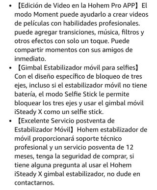 Hohem iSteady X Estabilizador Movil Gimbal