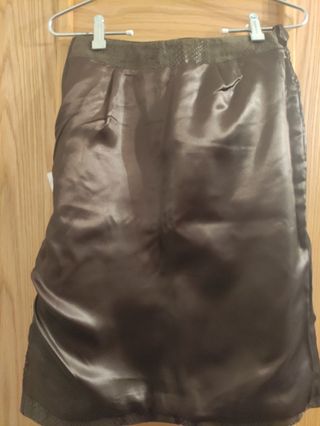 Falda de cuero mujer