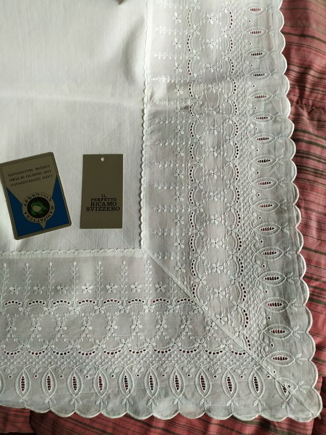 LENZUOLO RICAMO SVIZZERO