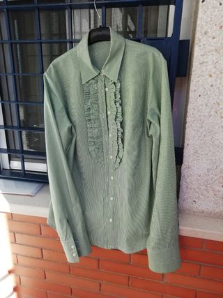 CAMISA MUJER DE ALGODÓN TALLA 46.