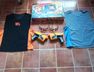 nerf con chalecos y gafas 