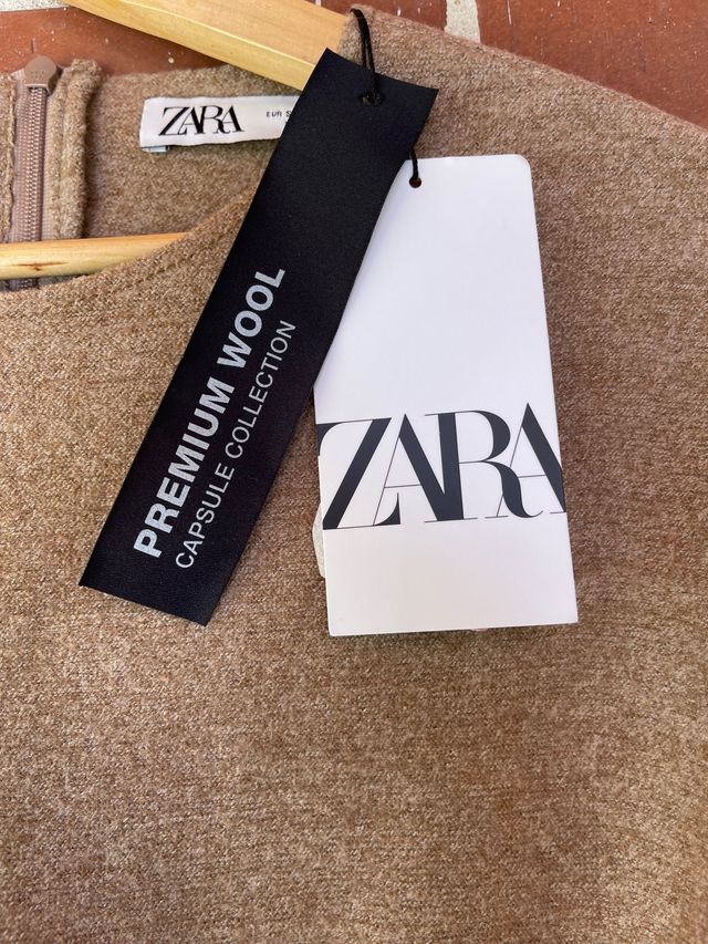 Vestido 100% lana, marrón