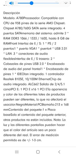 Placa Motherboard AM3