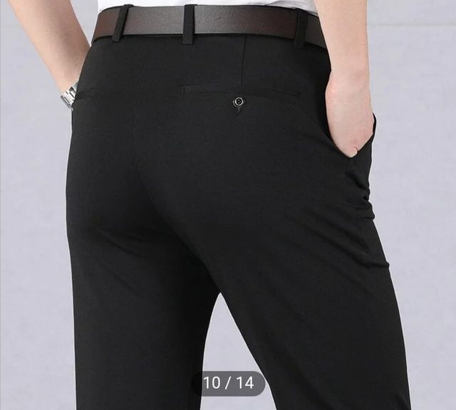 Pantalones clasicos de alta elasticidad. Hombre