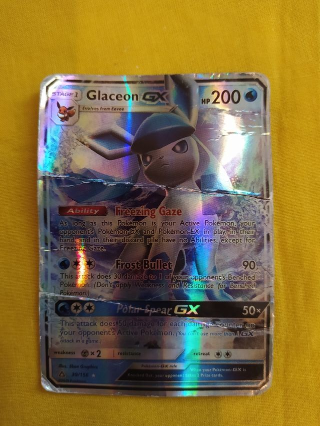 CARTA POKEMON POLAR SPEAR GX GLACEON
