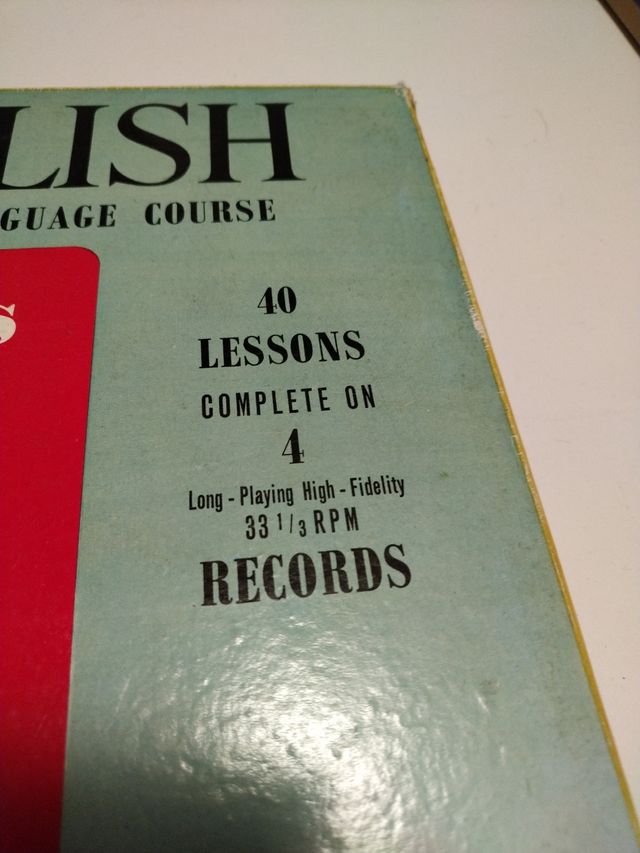 Vinilo curso de inglés