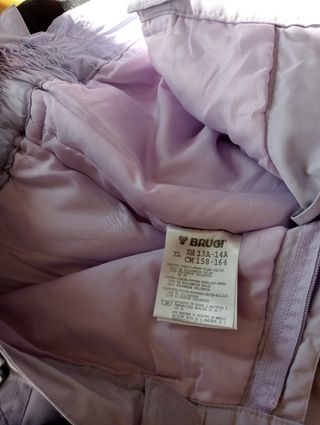 Pantalone neve ragazza con bretelle,Brugi