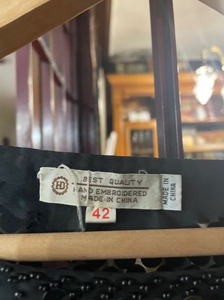 Blusa negra lentejuelas