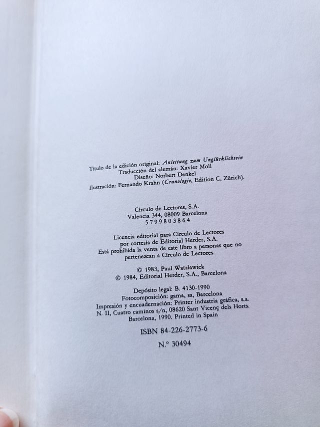 El arte de amargarse la vida