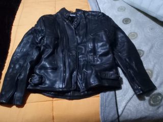 chaqueta moto de piel