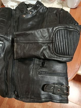 chaqueta moto de piel