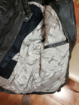 chaqueta moto de piel