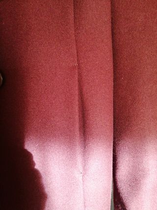 Abrigo Mujer Paño Granate Benetton