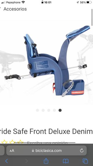 Silla portabebes WeeRide Deluxe para bicicletas