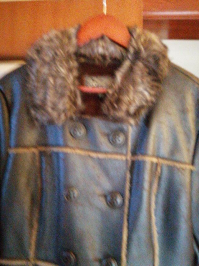 Abrigo Mujer piel con forro de piel