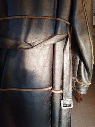 Abrigo Mujer piel con forro de piel