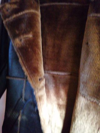 Abrigo Mujer piel con forro de piel