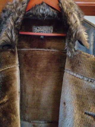 Abrigo Mujer piel con forro de piel