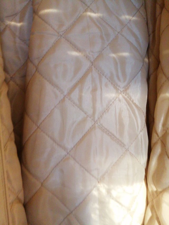 Gabardina acolchada por dentro Beig mujer