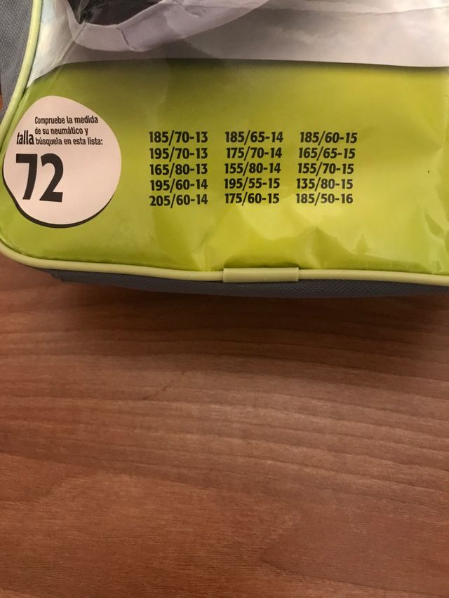 Cadenas de nieve de tela