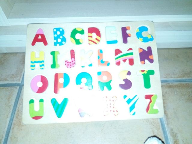 juego de madera abecedario