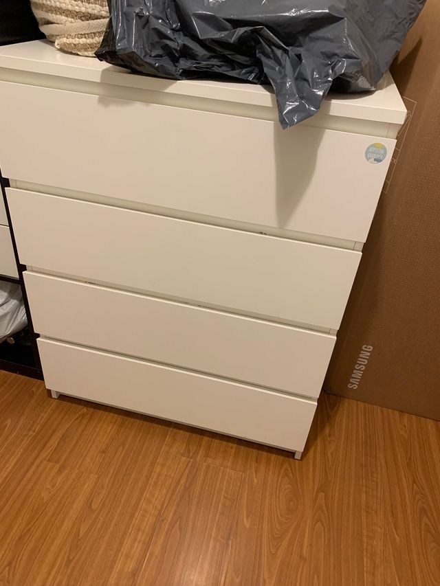 Cajonera blanca ikea de segunda mano por 75 EUR en Barcelona en WALLAPOP