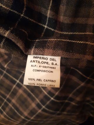 Cazadora de piel de hombre
