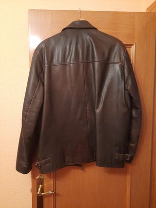 Cazadora de piel de hombre
