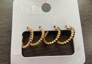 Pendientes aro, dos pares