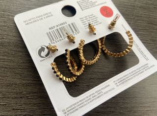 Pendientes aro, dos pares