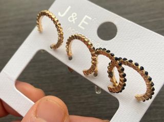 Pendientes aro, dos pares