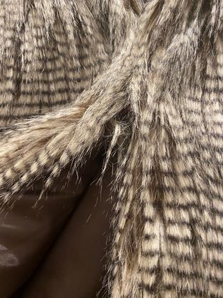 Chaleco plumas blanco talla m