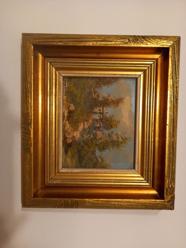 PITTURA A OLIO ORIGINALE MOLINA