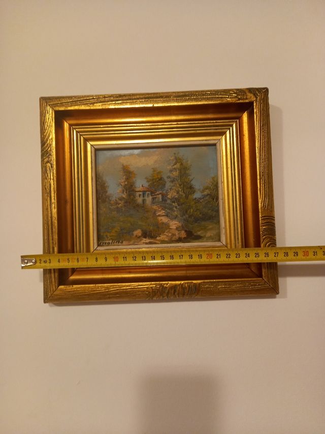PITTURA A OLIO ORIGINALE MOLINA