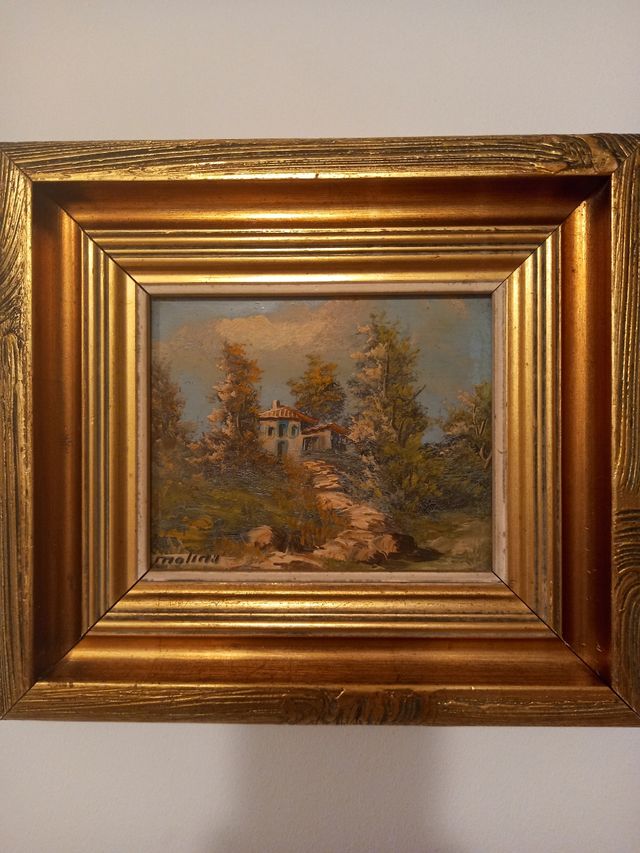 PITTURA A OLIO ORIGINALE MOLINA