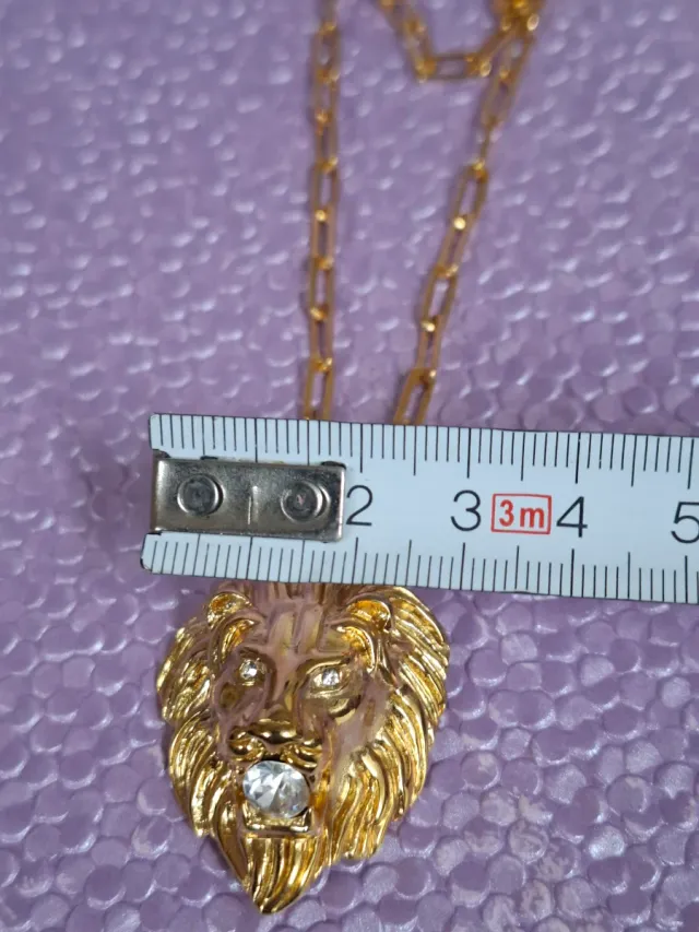 Colgante Faraón Baño oro 18kl, cadena 50cm