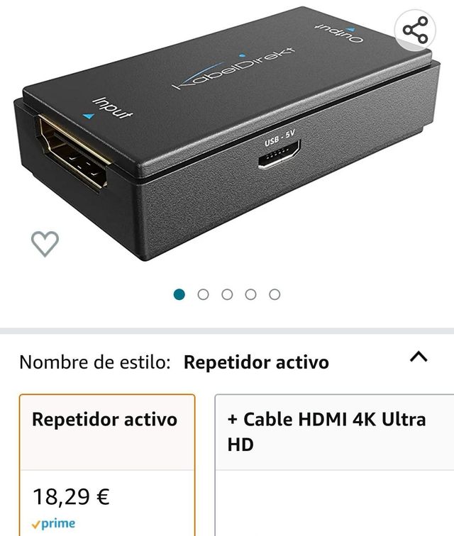 Repetidor señal HDMI