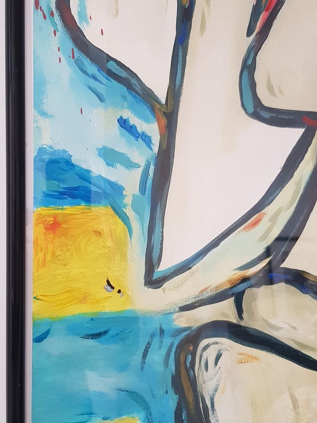 Cuadro moderno abstracto cubista original unico