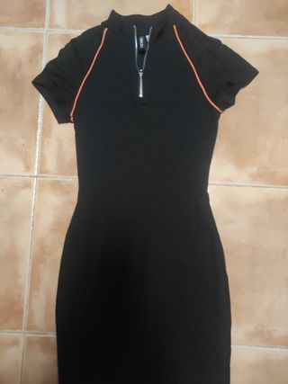Vestidazo negro cremallera