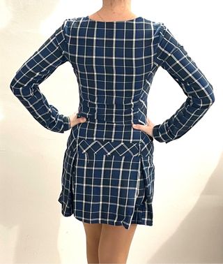 Vestido colegiala azul (talla S)