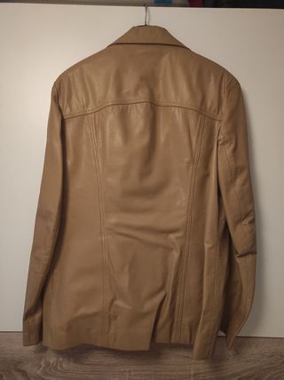 Chaqueta cuero Camel Beige 