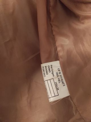 Chaqueta cuero Camel Beige 