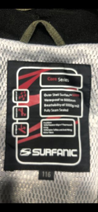 Cazadora niño nieve